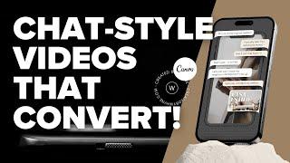 Level Up Your Content: Make Animated Chat Videos in Canva!