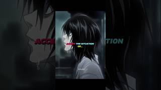 YOU HAVE ONLY TWO CHOICES #anime #motivation #quotes #animeedit #deathnote #shorts