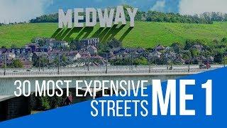 The top 30, most expensive streets in ME1, Medway, Kent