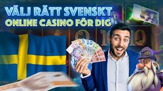 Välj Rätt Svenskt Online Casino för Dig ⭐ Svenska spel casino