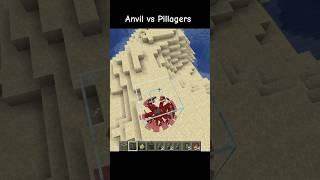 Pillagers vs Anvil #minecraft  #shorts