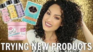 Testing Out NEW Curly Hair Products | THE GLAM BELLE