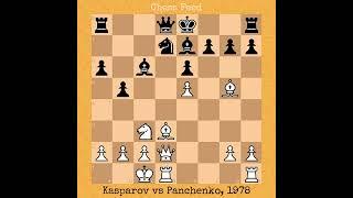 Garry Kasparov vs Alexander Panchenko, 1978 #chess #chessgame