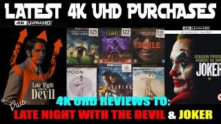 LATEST 4K PURCHASES+LATE NIGHT WITH THE DEVIL & JOKER 4K UHD REVIEWS+4K FAULT UPDATE