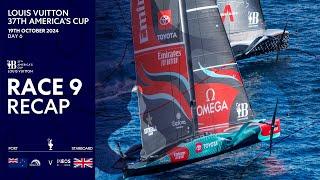 Louis Vuitton 37th America's Cup Race 9 Recap | Emirates Team New Zealand vs INEOS Britannia