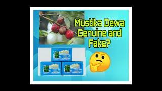 Mustika dewa original and fake comparison