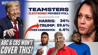 ABC & CBS REFUSE TO COVER Teamsters OVERWHELMINGLY Backing Trump Over Harris