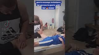#sports #massage #techniques with #hot #stones  to the quality player of asteras varis vasiliadis