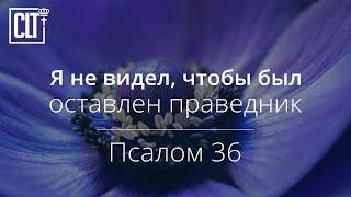 Я не видел, чтобы был оставлен праведник | Псалом 36 | Библия