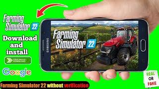 How to play farming Simulator 22 in |Farming simulator is for mobile