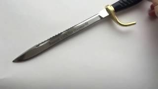 Видеообзор Нож Немецкий штык нож сс Overview of German Knife bayonet knife SS dagger