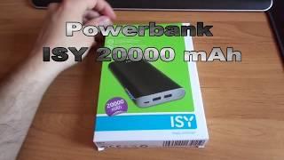 ISY powerbank 20000 mAh Unboxing - Review