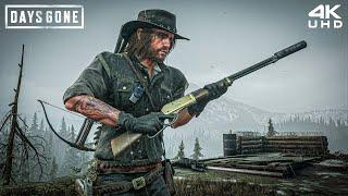 DAYS GONE (PC Mods) Brutal Stealth Kills [ John Marston Outfit ] 4K UHD 60FPS