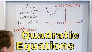 02 - Solve Perfect Square Quadratic Equations   Part 1