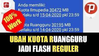 Telkomsel Menangis. Inilah Cara Mengubah Kuota Ruangguru Menjadi Reguler