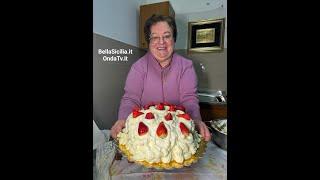 Torta alle fragole con crema Chantilly per il mio compleanno, a fine video il regalo