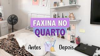 FAXINA NO QUARTO + TOUR PELO MEU QUARTO | Adrielly Alves