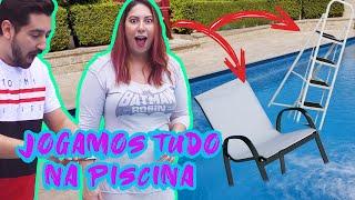 BOIA OU AFUNDA? JOGAMOS TUDO NA PISCINA (e nos surpreendemos)