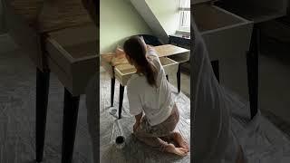 Renovating the desk - part 2 ! Find all the links in my bio. #diydesk #transformation