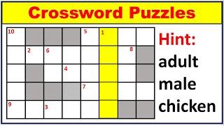 easy crossword puzzles for beginners |crossword puzzle english vocabulary|puzzle question and answer