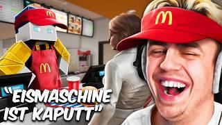 Wir packen die Fritten in die Tüte im Fast Food Simulator...