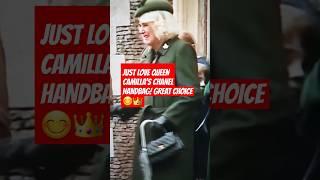 LOVE OFF QUEEN CAMILLA'S CHANEL PURSE HANDBAG CLASSY CHOICE #britishroyalfamily CATHERINE #charles