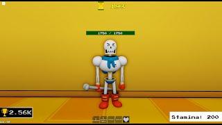 Revenge Disbelief Papyrus Showcase in Undertale: Last Corridor Roblox