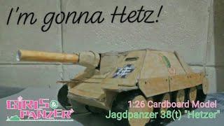 Cardboard Models: Girls und Panzer Jagdpanzer 38(t) "Hetzer"