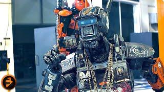 Chappie shows free will | | CHAPPIE | Dev Patel, Sharlto Copley