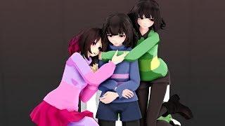 【MMD ll Glitchtale ll Undertale】 GRRRLS [ Frisk ◘ Betty ◘ Chara ]