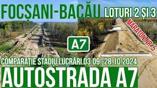 AUTOSTRADA A7 Focsani - Bacau Loturi 2+3 Domnesti Targ - Bacău | 03.09-28.10.2024 | Raducu P Drum