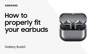 How to wear your Galaxy Buds3 for the best sound and fit | Samsung US