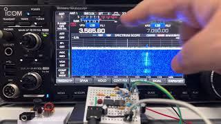 Active CW Filter on a Mini Breadboard