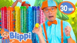 Blippi VS The Colored Balls |  Blippi and Meekah Best Friend Adventures | Educational Videos