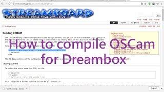 How to compile OSCam for Dreambox