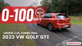 2023 Volkswagen Golf GTI 0-100km/h & engine sound