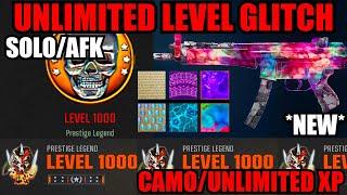 *NEW* SOLO AFK UNLIMITED LEVEL 1000 GLITCH! CAMO/XP GLITCH BO6! BO6 GLITCHES! BO6 ZOMBIES GLITCH!