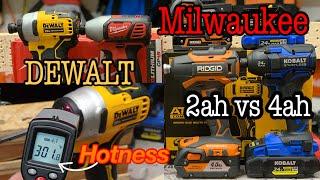 DeWALT vs Milwaukee vs KOBALT XTR vs RIDGID X5 them Hot Tools