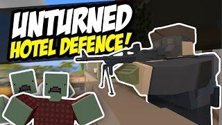 HOTEL DEFENCE - Unturned Survival (Horde Beacon)