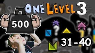 #4 Побег стикмена из тюрьмы! Босс гиря! Продолжаем играть в One level 3! Уровни 31-40