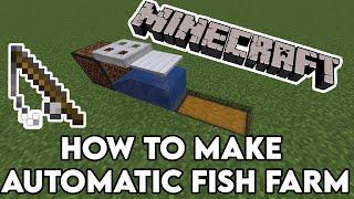 How to make automatic fish farm in Minecraft! | Enderbot Cyborg