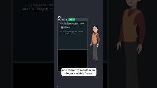 Java Variables - Part 8 - Example Calculate Area - #w3schools #java #programming