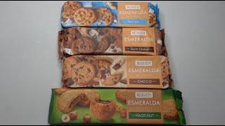 ASMR Unboxing Roshen Esmeralda Biscuits Peanuts, Dark Choco, Choco, Hazelnut