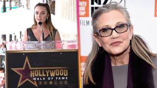 Billie Lourd Honors Mom Carrie Fisher at Hollywood Walk of Fame Ceremony