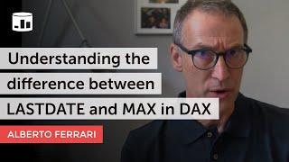 Understanding the difference between LASTDATE and MAX in DAX