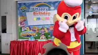 Jollibee dance for Ems 1st bday.