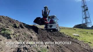 Hidromek 102B with Rototilt R3 tiltrotator