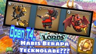 Akhirnya Open T4, Berapa Technolabe yg Digunakan?? Lords Mobile