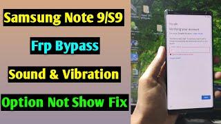 Samsung Galaxy Note 9/S9 Frp Unlock/Bypass Google Account Lock | Android 10 Q | New Security 2021