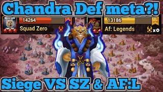 Chandra Def Meta?! Siege VS Legend guilds Squad Zero & Af: Legends - Summoners War